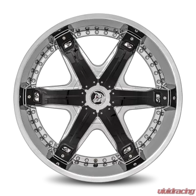 Diablo Fury Wheel 24x10 Blank 35 78.1 Chrome - FUR-241BLNK3578